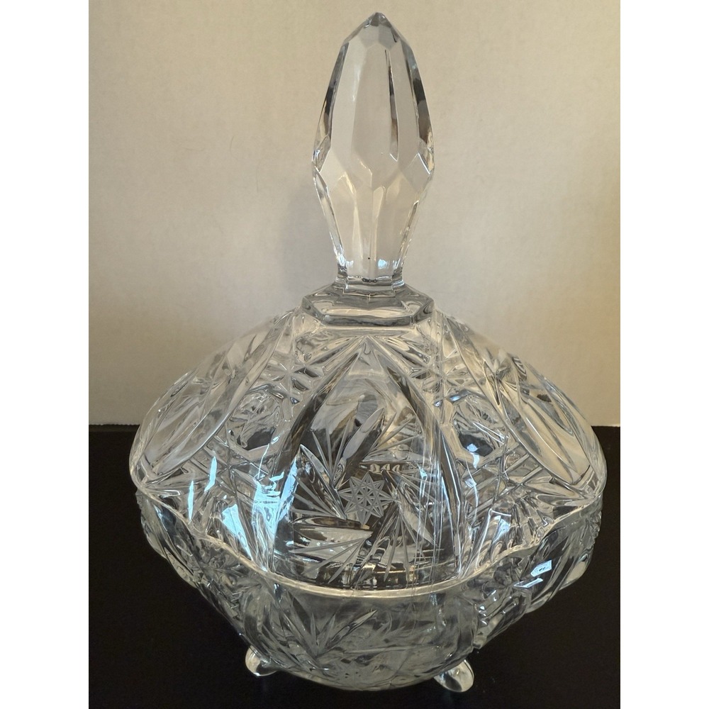 Vintage Glass Footed‎ Candy Dish